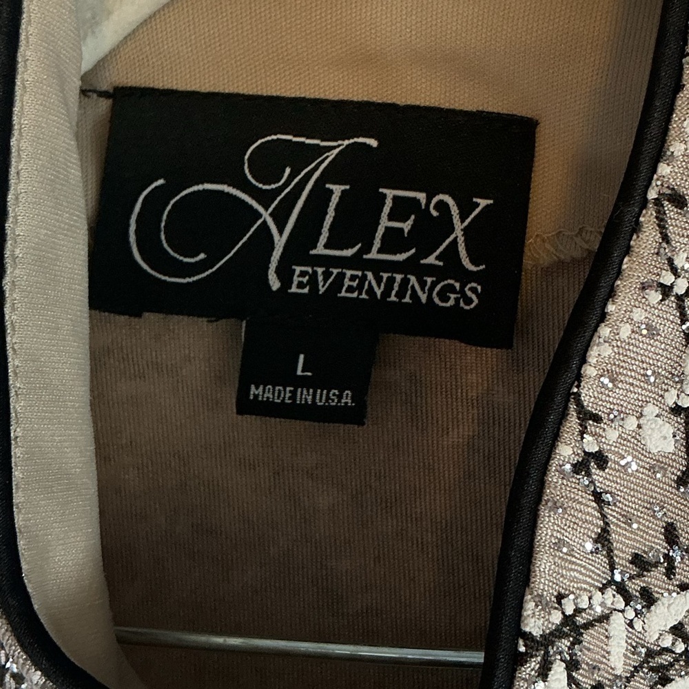 Alex Evenings Black and White Textured Blazer A 0432 - Picture 3 of 4
